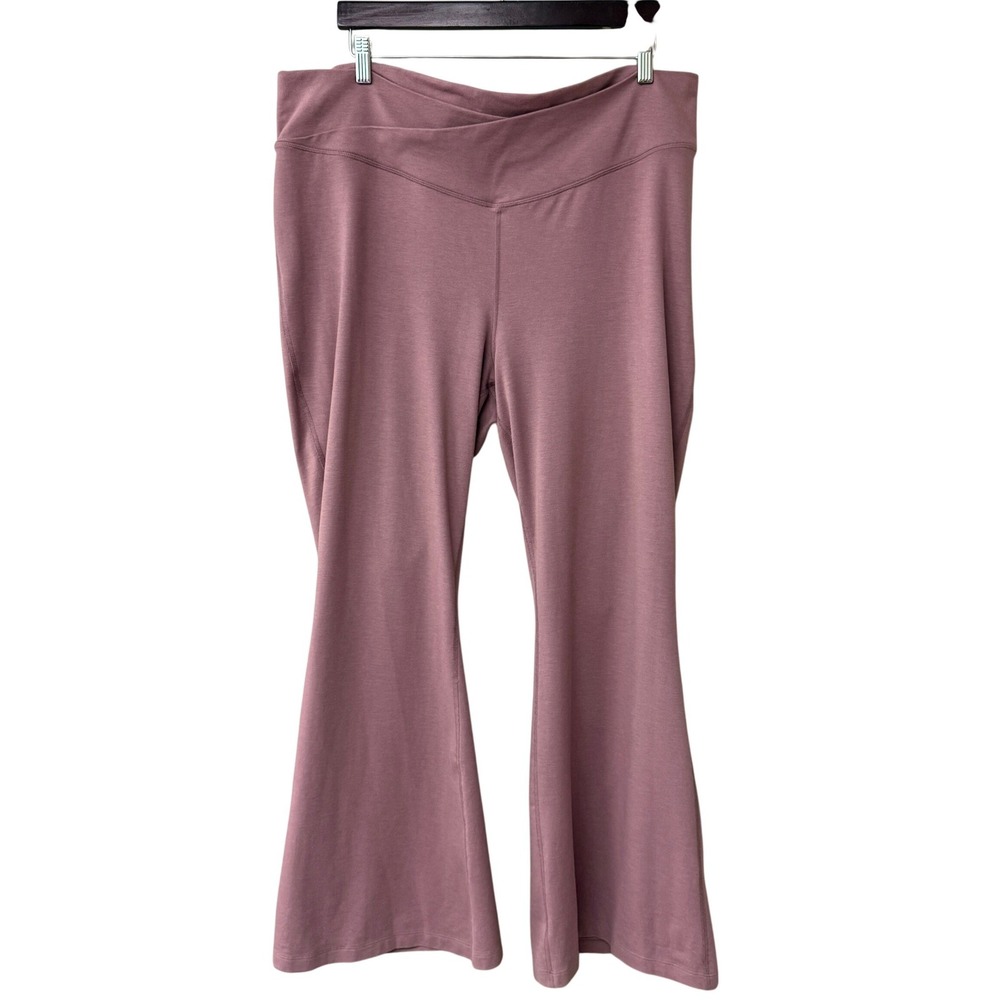 Old Navy Active PowerChill Extra High-Rise Super-Flare Crossover Pants XXL Mauve